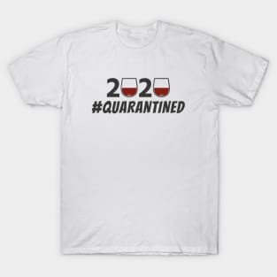 Quarantined and Chill Wine Friends T-Shirt